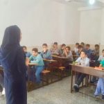 کلاس‌های پیشگیری از انفولانزا در دبستان پسرانه بصیر